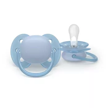 Dudlík Philips Avent Ultra Soft 0–6 měsíců, neutrální, 2 ks