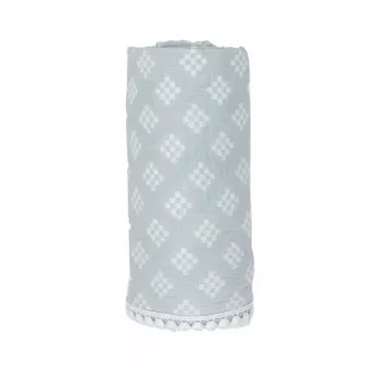Zavinovací deka Lodger Swaddle Tribe z mušelínové bavlny 120x120 cm Ice Flow