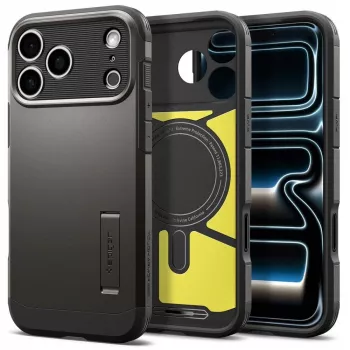 Pouzdro Spigen Tough Armor T MAG MagSafe pro iPhone 18 Pro Max / 17 Pro Max - Gunmetal
