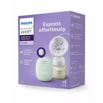 Philips Avent jednoduchá elektrická odsávačka mléka s lahví 125ml