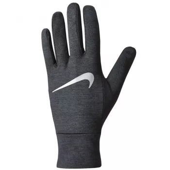 Dámské běžecké rukavice Nike Dri-FIT Fleece – šedá, XS/S