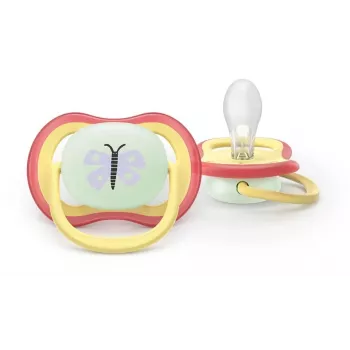 Noční dudlík Philips AVENT Ultra Air 0-6 měsíců, 2 ks, svítící ve tmě
