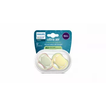 Dudlík Philips Avent Ultra Air 18+ měsíců, 2 ks, neutrální