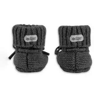 Lodger Slipper Merino Wool Baby Slippers, Pigeon, 0-6 Months