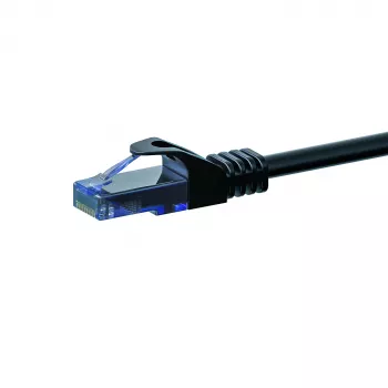 Síťový kabel DSIT CAT6a 100% měď - U/UTP - 30 metrů - černý (DC-U6A0-300)
