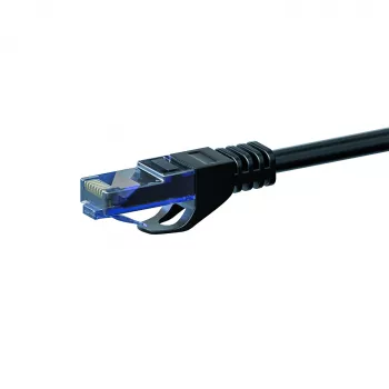 Síťový kabel DSIT CAT6a 100% měď - U/UTP - 30 metrů - černý (DC-U6A0-300)