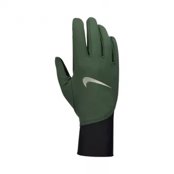 Pánské běžecké rukavice Nike Pacer Midweight zelená/černá XL