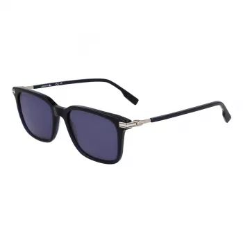 Pánské obdélníkové sluneční brýle Lacoste L6035S-410 modrý rám šedé sklo 53mm