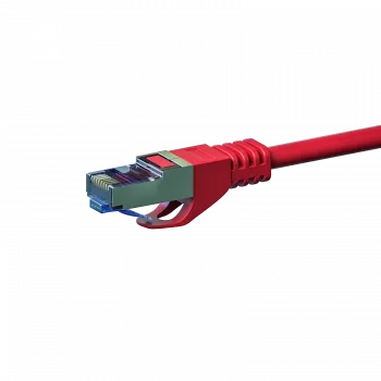Síťový kabel DSIT CAT 6a S/FTP LSOH 20m červený DC-6A5-200