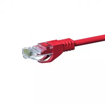 Síťový kabel DSIT CAT 5e U/UTP, 0,25 m, červený, CCA, RJ45 DC-C55-002