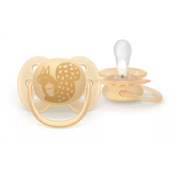Dudlík Philips Avent Ultra Soft DECO 6-18 měsíců, 2 ks