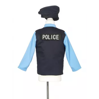Souza! Police Officer Costume with Hat and Accessories, Ages 4-7