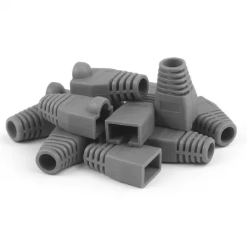 Kabelová manžeta RJ45 DSIT DANICOM šedá velká - 10 ks DC-RJ45-BOOT-L-GREY-10PCE