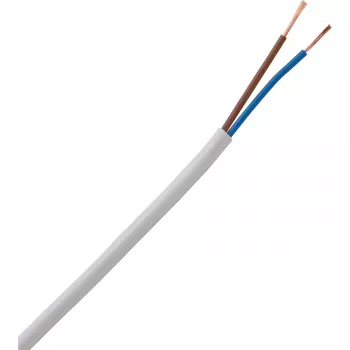 HEINRICH KOPP H03VV-F 2 x 0,75 mm² bílý flexibilní PVC kabel 10 m 151510843