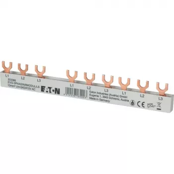 Vidlicová přípojnice Eaton 3fázová 10mm² 6 modulů 63A EVG3PHAS/N/6MODUL/LS 303366