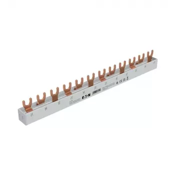 Vidlicová přípojnice Eaton 3fázová EVGK-3PHAS/12MODUL, 63A, 12 modulů, 10mm², pro xPole MCB/RCD (EP-501069)