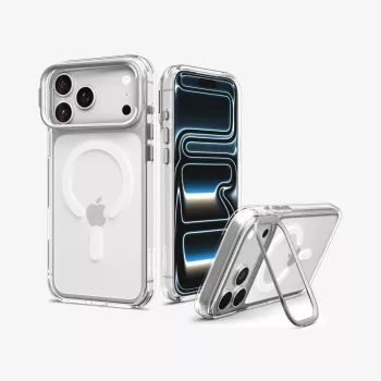 Pouzdro SPIGEN Ultra Hybrid Optik S MagSafe pro iPhone 17 Pro Max / 18 Pro Max - transparentní/stříbrná