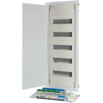 Eaton KLV-60UPP-F zapuštěný rozvaděč, 5řadový, 60 modulových jednotek, bílý 302410
