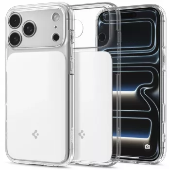 Pouzdro Spigen Ultra Hybrid T Mag MagSafe pro iPhone 18 Pro Max / 17 Pro Max - lesklá bílá