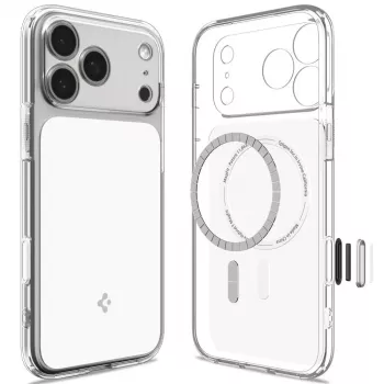 Pouzdro Spigen Ultra Hybrid T Mag MagSafe pro iPhone 18 Pro Max / 17 Pro Max - lesklá bílá