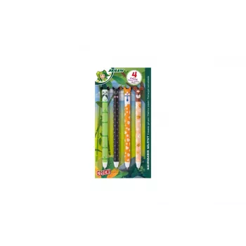 Gelové pero JOLLY se zvířecími motivy 0,5 mm modré, 4 ks (7005-0005)