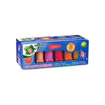 Voskovky JOLLY Rocket, mix barev, 12 ks (5956-0001)
