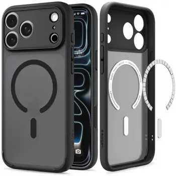Pouzdro Spigen Ultra Hybrid MagSafe pro iPhone 17 Pro / 18 Pro Frost Black