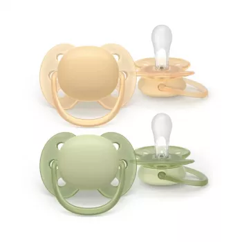 Dudlík Philips Avent Ultra Soft, 6–18 měsíců, 2 ks, pro chlapce