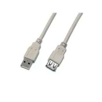 Prodlužovací kabel USB Wirewin USB 2.0, A samec na A samice, 5 m, šedý USB A-A MF 5.0 GR