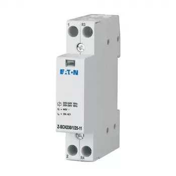 Instalační stykač Eaton Z-SCH230/1/25-11, cívka 230 V AC, 1 NO + 1 NC, 25 A, DIN lišta 193886
