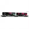 Plošinový vůz Roco 6600170 DC TX Logistik Sgns H0