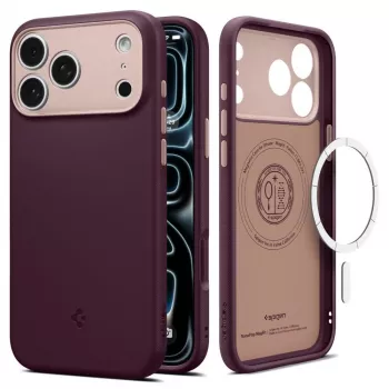 Pouzdro Spigen Nano Pop Mag MagSafe pro iPhone 18 Pro Max / 17 Pro Max – Burgundy Bean