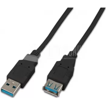 USB kabel Wirewin USB 3.0 A-A MF 3.0 SW 3 m USB 3.2 Gen 1 (3.1 Gen 1) USB A černý