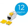 Keystone modul Wirewin WKS JACK KAT6A SLIM 12 CAT6A 10 Gigabit Ethernet stíněný, 12 ks