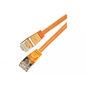 Slim Ethernet patch kabel Wirewin Cat6 U/FTP, plochý, oranžový, 15 m PKW-STP-SLIM-KAT6 15.0 OR
