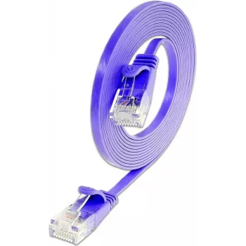 Síťový patch kabel Wirewin Triotronik Cat6 U/UTP, 3 m, RJ45 na RJ45, samec na samce, měď, fialový PKW-SLIM-KAT6 3.0 VT