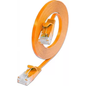 Síťový patch kabel Wirewin SLIM U6 5 OR Cat.6 Slim, U/UTP, 5,0 m, oranžový PKW-SLIM-KAT6 5.0 OR