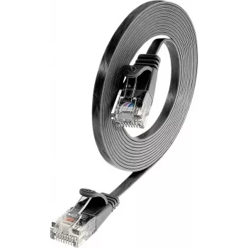 Síťový patch kabel Wirewin Cat6 U/UTP Slim, 7,5 m, černý PKW-SLIM-KAT6 7.5 SW