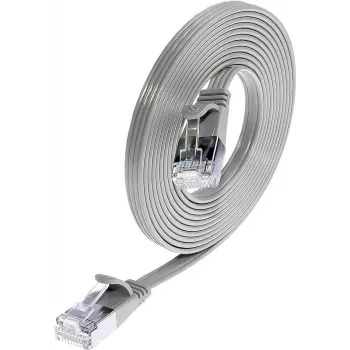 Síťový patch kabel Wirewin Triotronik Cat6 U/FTP Slim, 0,25 m, šedý PKW-STP-SLIM-KAT6 0.25