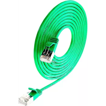 Síťový patch kabel Wirewin Triotronik PKW-LIGHT-STP-K6 1.0 GN Cat6 STP, RJ-45 samec na samce, 1 m, zelený