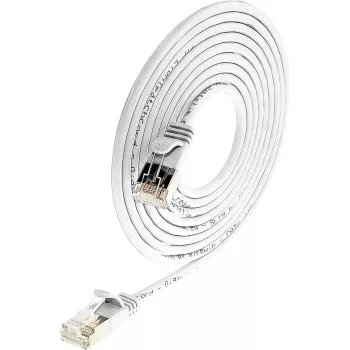 Patch kabel Wirewin Triotronik PKW-LIGHT-STP-K6 5.0 WS Cat6 STP, RJ-45 samec/samec, 5 m, bílý