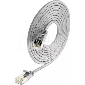 Slim patch kabel Wirewin Triotronik PKW-LIGHT-STP-K6 15.0 Cat6 S/FTP, RJ45 samec na samce, měď, 15 m, černý