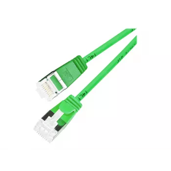 Slim Ethernet patch kabel Wirewin PKW-LIGHT-STP-K6A 5.0 GN Cat 6a U/FTP, zelený, 5 m