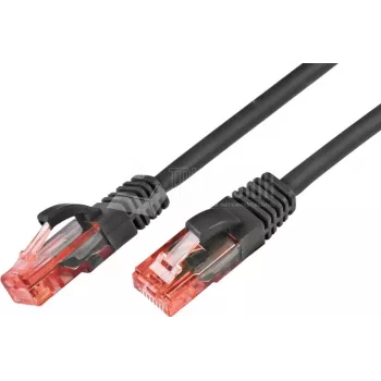 Síťový patch kabel Wirewin PKW-UTP-KAT6 0.5 SW Cat6 U/UTP, 0,5 m, černý