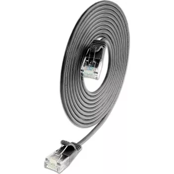 Light patch kabel Wirewin SLIM KAT6A 10 Gigabit, U/UTP, Ø 3,6 mm, černý, 1,0 m SLIM-L-UU-K6A 1.0 BK