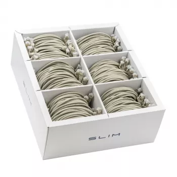 Síťový kabel Patch Wirewin SLIM KAT6A 10 Gigabit Light 0,5 m U/FTP Ø 3,8 mm šedý 90 ks (SLIM-LS-K6A 0.5 90)