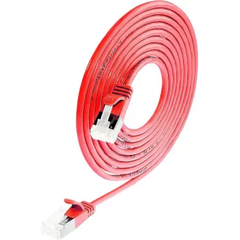 Síťový kabel Patch Ethernet Wirewin Cat 6a U/FTP Slim 7 m červený PKW-LIGHT-STP-K6A 7.0 RT