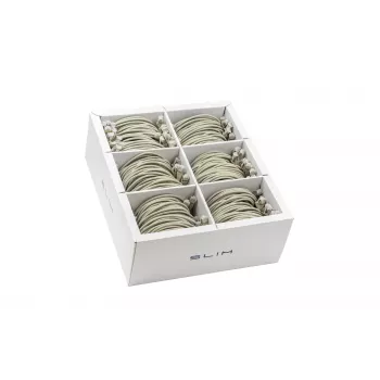 Síťový kabel Patch Ethernet Wirewin SLIM-LS-K6A 2.0 60 Cat6A U/FTP Slim 2 m šedý 60 ks