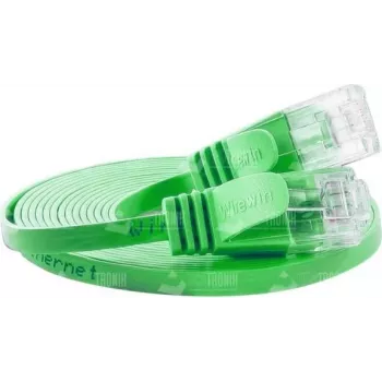 Síťový kabel Patch Ethernet Wirewin Cat.6 U/UTP Slim 0,15 m zelený PKW-SLIM-KAT6 0.15 GN