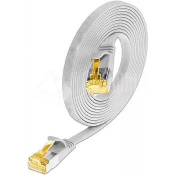 Síťový kabel Patch Wirewin Cat6a U/FTP Slim 0,1 m bílý RJ45 10G 500MHz PKW-STP-SLIM-K6A 0.1 WS